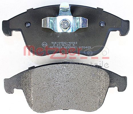METZGER 1170409 Bremsbelagsatz, Scheibenbremse